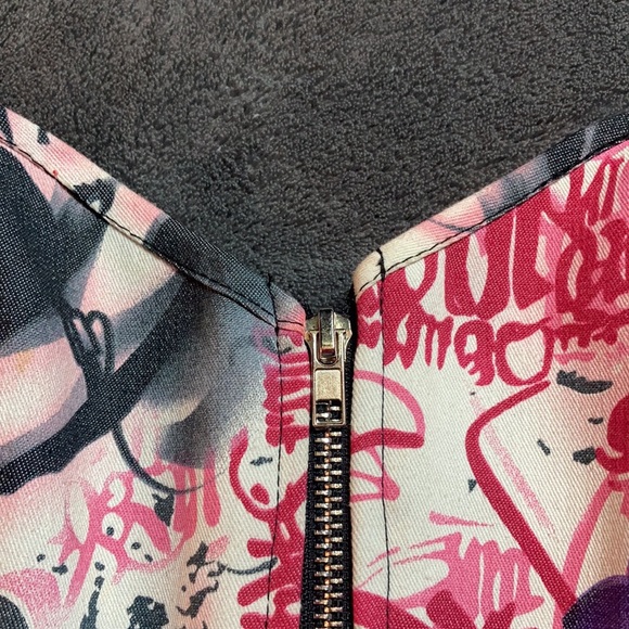 Sexy Graffiti and Roses Corset - Picture 3 of 6